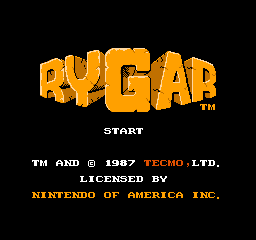 Rygar (USA) Title Screen